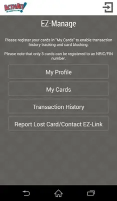 EZ-Link android App screenshot 2